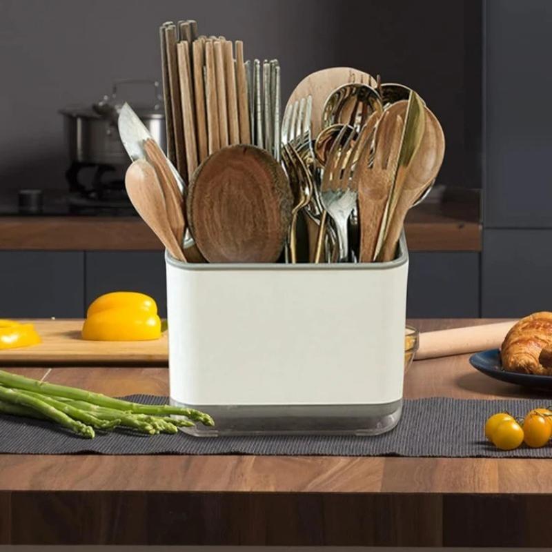 1pcs Household Multi-Functional Tableware Rack Kitchen Tableware Drain Rack Chopsticks Rack Spoon Chopsticks Fork Storage Rack