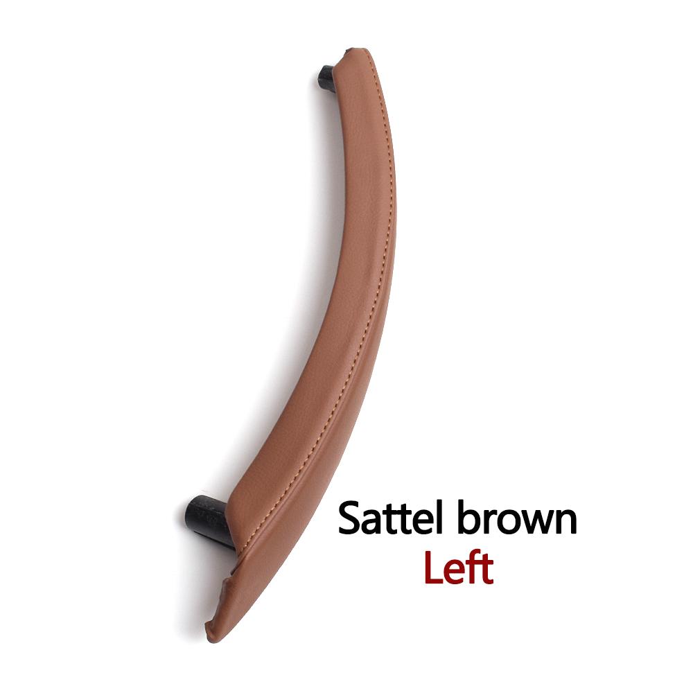 Left Right Interior Passenger Door Pull Handle Leather Outer Cover For BMW X5 X6 E70 E71 E72 2007-2014