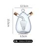 Küchenvorratsbehälter Glas Ölflasche Essigtopf Mehrzweck-Gewürzflasche/einzigartiges doppelwandiges Design Trinkflasche