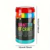 DIY Art Craft Bottle Kit with Pompoms Pipes Diamond Stickers EVA Flowers Letters Wiggle Googly Eyes Beads Buckles Feather  ZSY