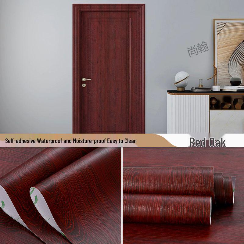 Tapet autoadeziv impermeabil cu aspect de lemn pentru birou, dulap și cabinet