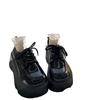 Schwarze Plateau-Mary-Janes aus kleinem Leder für Damen Frühling und Herbst neuer Retro-Stil Shorty Le muffin Einzelschuhe