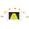 Pullman - Led Lineaire 250w - Noir - Luminaire Industriel - Capteur D'intensité Et Mouvement - Intensité Réglable