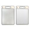 German 304 Stainless Steel Double-Sided Cutting Board: Multifunctional Kitchen Chopping and Defrosting Board