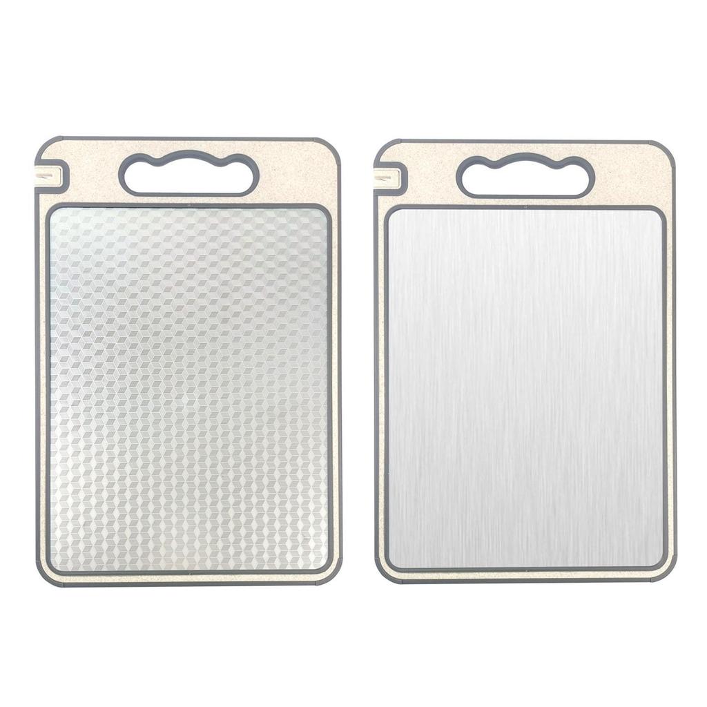 German 304 Stainless Steel Double-Sided Cutting Board: Multifunctional Kitchen Chopping and Defrosting Board