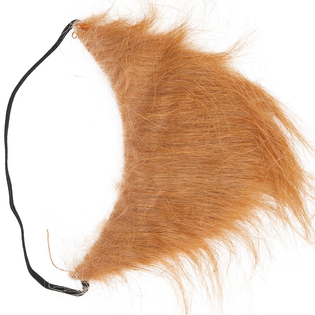 Dospělé Děti Falešný Plnovous Falešný Plnovous Halloween Vánoce Cosplay Party Dekorace (Hnědý)