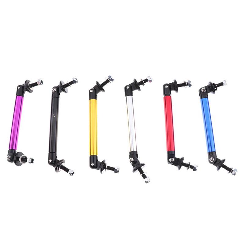 Pair 7.5cm Front Frame Bumper Protector Splitter Rod Support Bar Universal