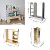 Wooden Storage Children Wardrobe Multifunction Shelves Parent Toy Interaction