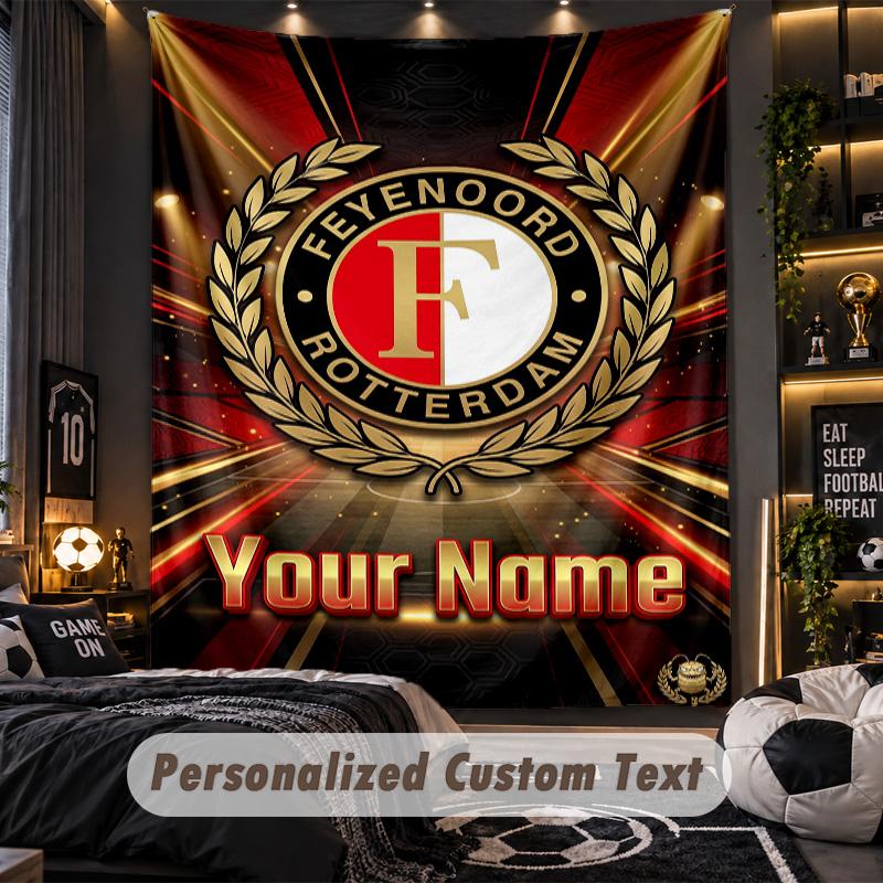 TapestryFeyenoord Custom Name Text Personalized Wall Hanging Tapestry Home Wall Decor