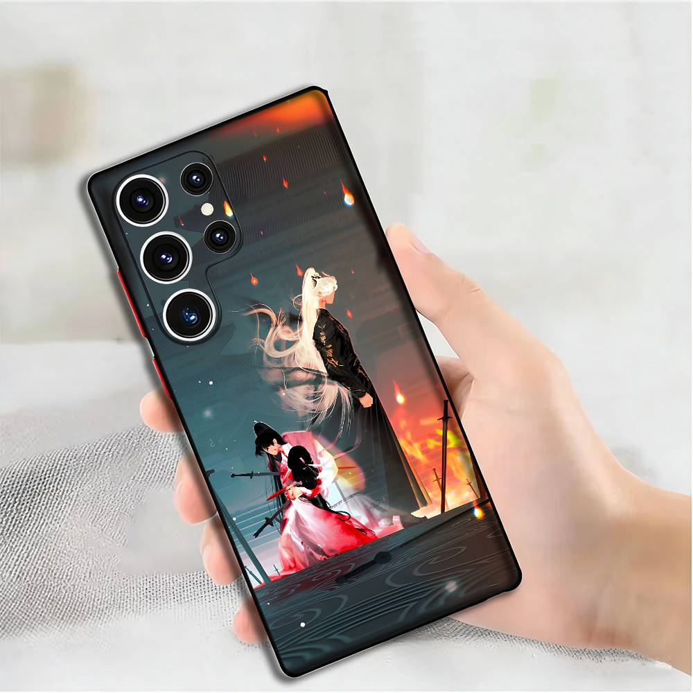 Anime Tushan Honghong Silicone Case For Samsung S25,24,23,22,21,20 Plus Ultra 5G Lite Shockproof Cover