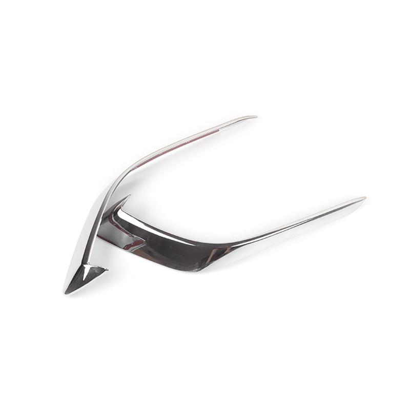 For Mazda 3 BM Axela 2014 2015 2016 Chrome Front Fog Light Lamp Cover Trim Foglight Garnish Strip Bumper Eyebrow Eyelid