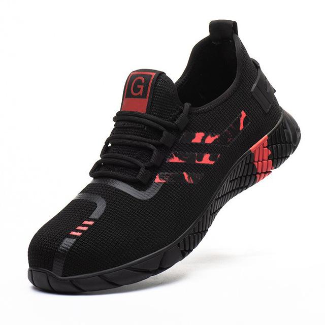 New Breathable Men Safety Shoes Steel Toe Non-Slip Work Boots Indestructible Shoes Puncture-Proof Work Sneakers Men M314