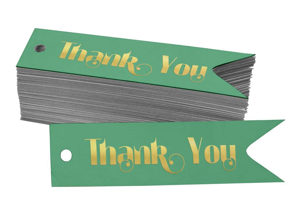 Inkdotpot Gold Foil Paper Hang Tags Thank You Bridal Shower Favor Tags 100