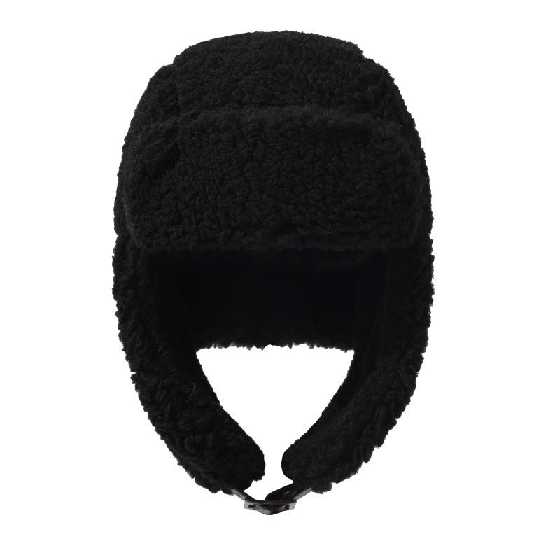 Unisex Thick Fleece Lei Feng Hat: Warm, Ear-Protecting Winter Hat for Outdoor Cycling and Skiing