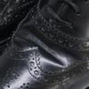 CELINE 19Stainless Steel Jacno Full Brogue Inner Wing Leather shoes 37 blackUsed