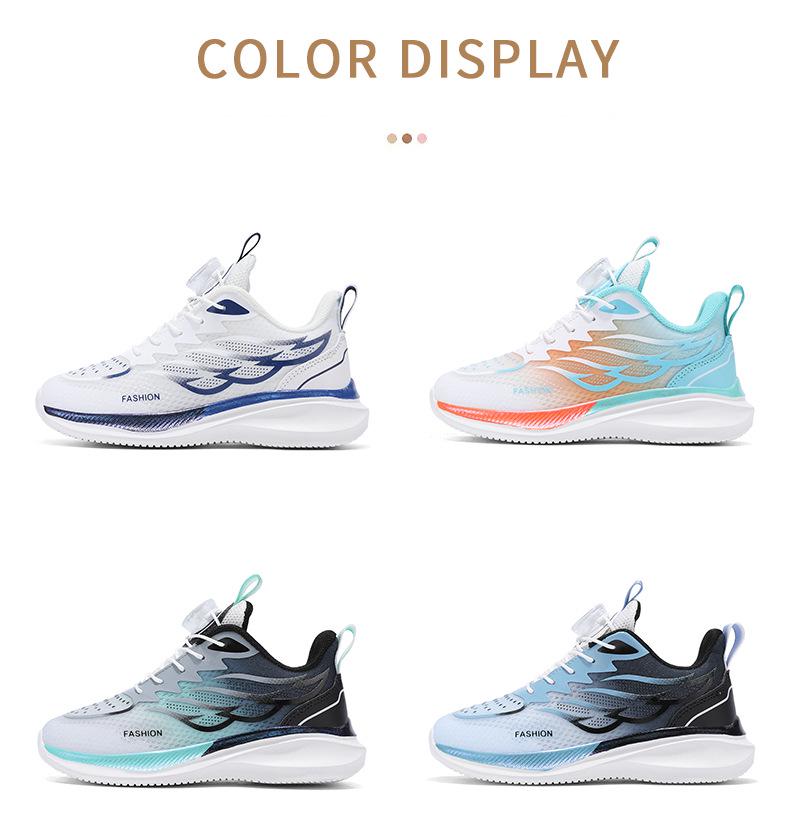 Boys' Autumn Breathable Mesh Non-Slip Running Shoes for Older Children