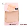 1 Pair Wig Hat Stretchy Invisible Breathable Sheer Natural Nude Ultra-thin Women Lace Front Wig Synthetic Hair Net Stocking