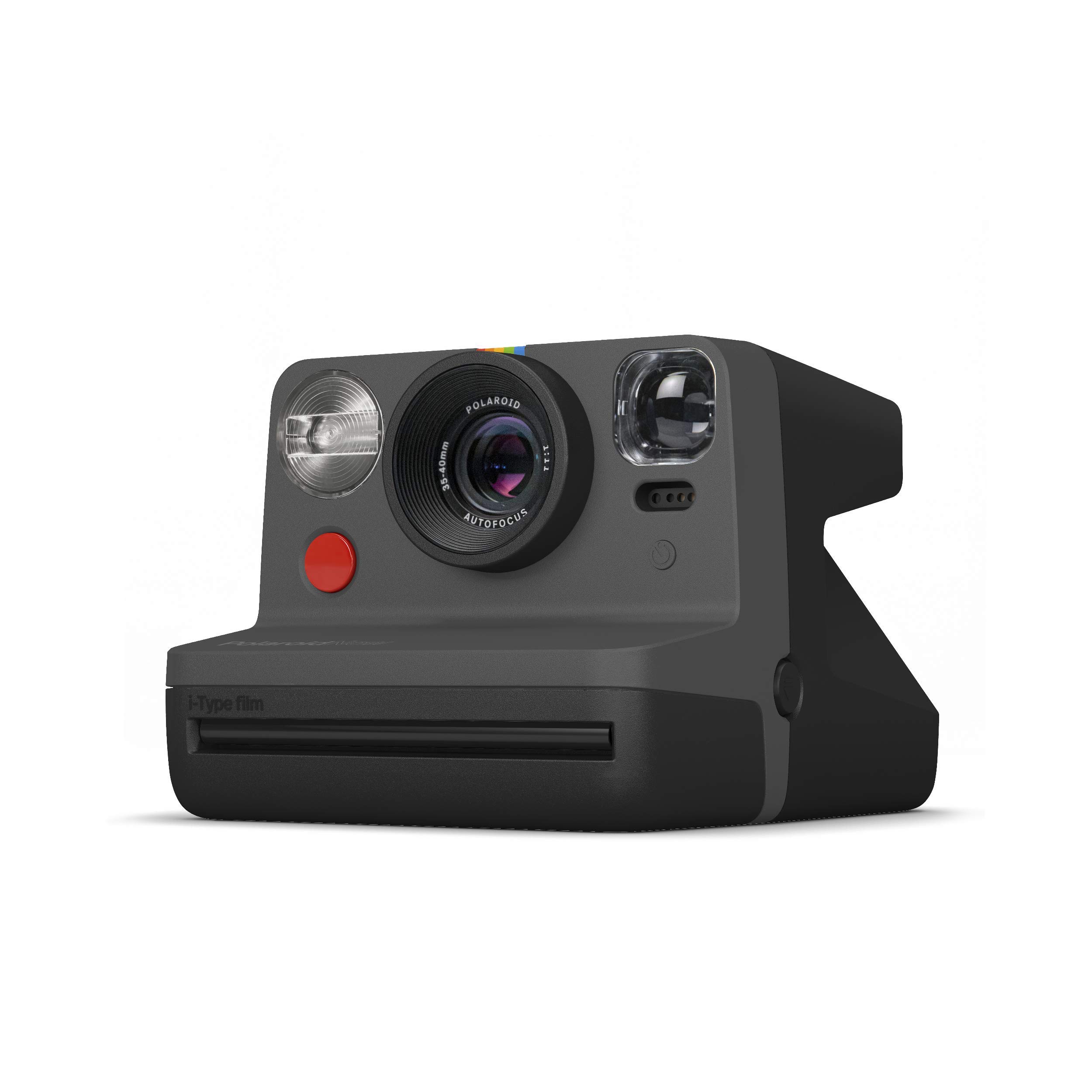 

Polaroid Instant Camera, Polaroid Now, Black, for i-Type/600 Film, with Viewfinder, 9028 [Official Japanese Product]