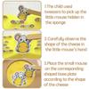 Maus und Käse Zuordnungsspiel Spielzeug Montessori Frühpädagogik Formerkennung Puzzle Feinmotorik Training für Kleinkinder Geschenk