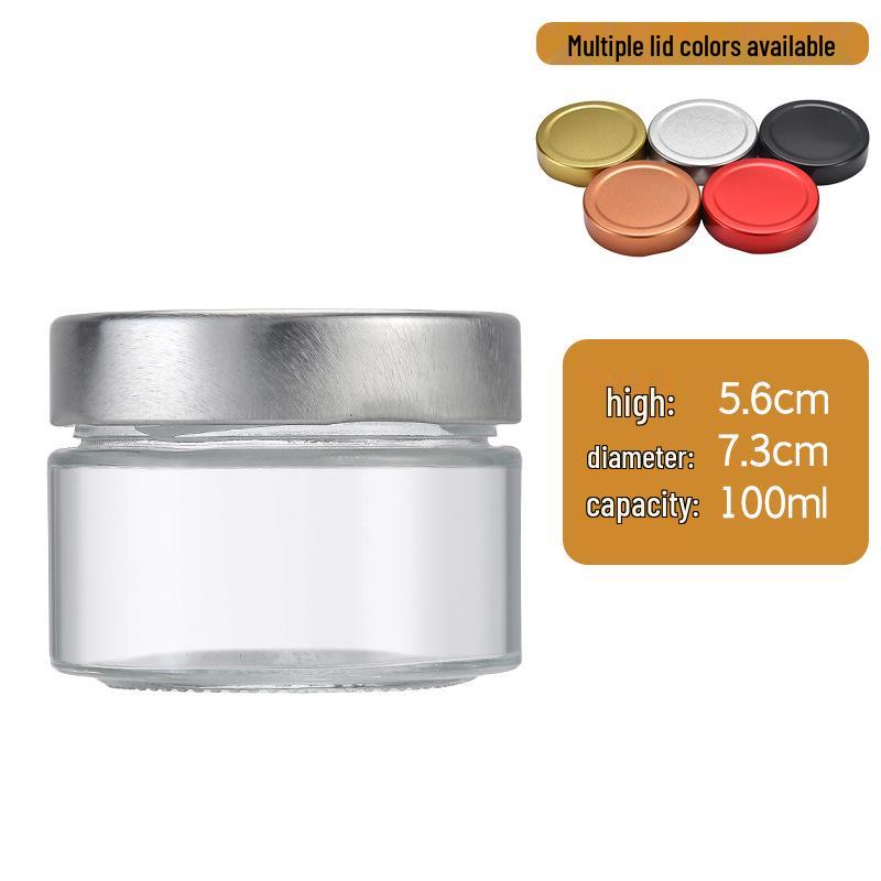 Large Capacity Round Pickle Dispensing Bottle with Lid, Moisture-Proof High Borosilicate Glass Jar