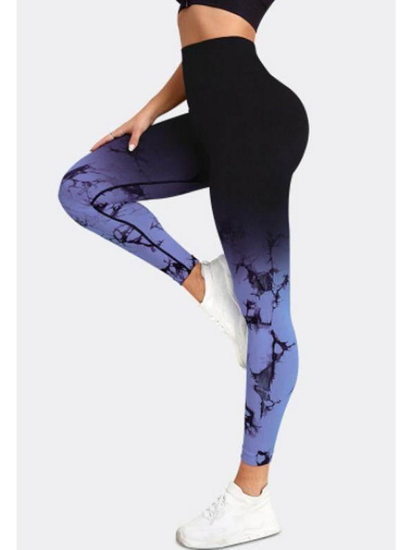 Gradient High Waist Yoga Leggings: Fat Burning, Hip Lifting, Tummy Control Fitness Pants