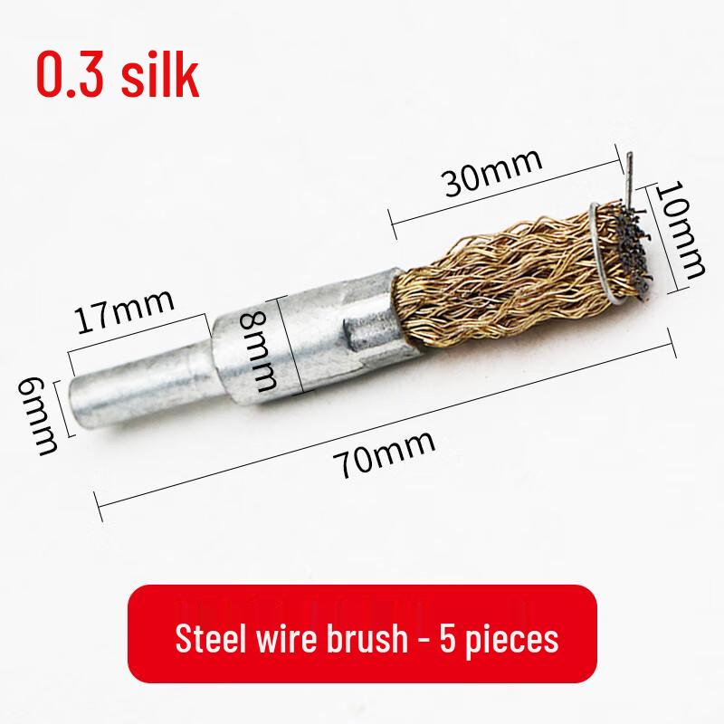 Steel Wire Brush Pen Set 10