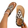 Women's Retro Platform Wedge Flip Flop Sandals Summer Casual Slip On Open Toe Beach Shoes with Embroidered Upper and Cushioned Footbed