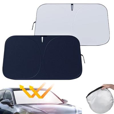 Capa para-sol para janela frontal de carro, proteção solar, para-brisa, viseira, dobrável, proteção UV, cortina, acessórios de estilo