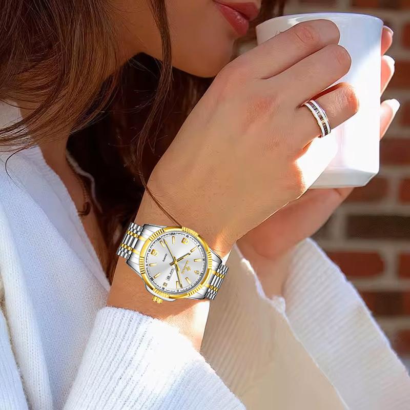Simple Elegant Waterproof Watch For Women Fashion Sports Luminous Chronograph Quartz Ladies Watches Relogios Feminino