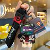 Cartoon Bear Keychain Punk Animal Keyring Car Bag Pendant Key Chains Couple Halloween Gift