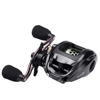VISPREA YU125 Baitcasting Reel for Saltwater or Max Drag Force Gear Metal N48 Magnetic Aluminum Bait Lightweight Saltwater Freshwater Fishing,