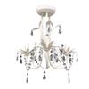 VidaXL 2x Lustres Suspendus à Cristaux Plafonnier Lampe Suspendue Luminaire Eclairage Salon Salle à Manger Salle de Séjour 278738