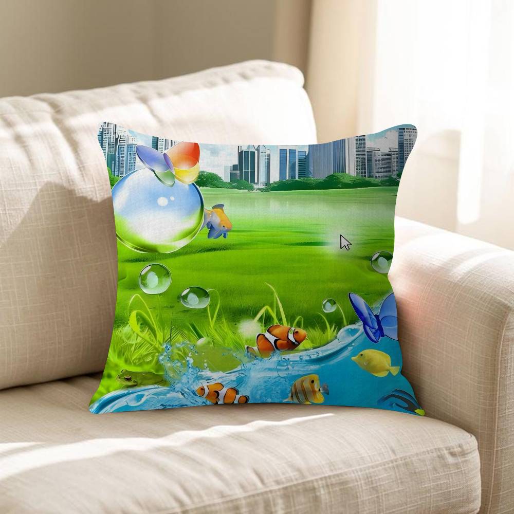 Frutiger Aero Art Pillow Anime Pillow Sofa Bed Head Pillow Cover Cushion Cover Fashion