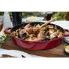 Staub Double Handle Frying Pan, Cherry, 20cm, Cast Iron, Enamel, Induction Compatible, Officially Sold in Japan, 40511-661