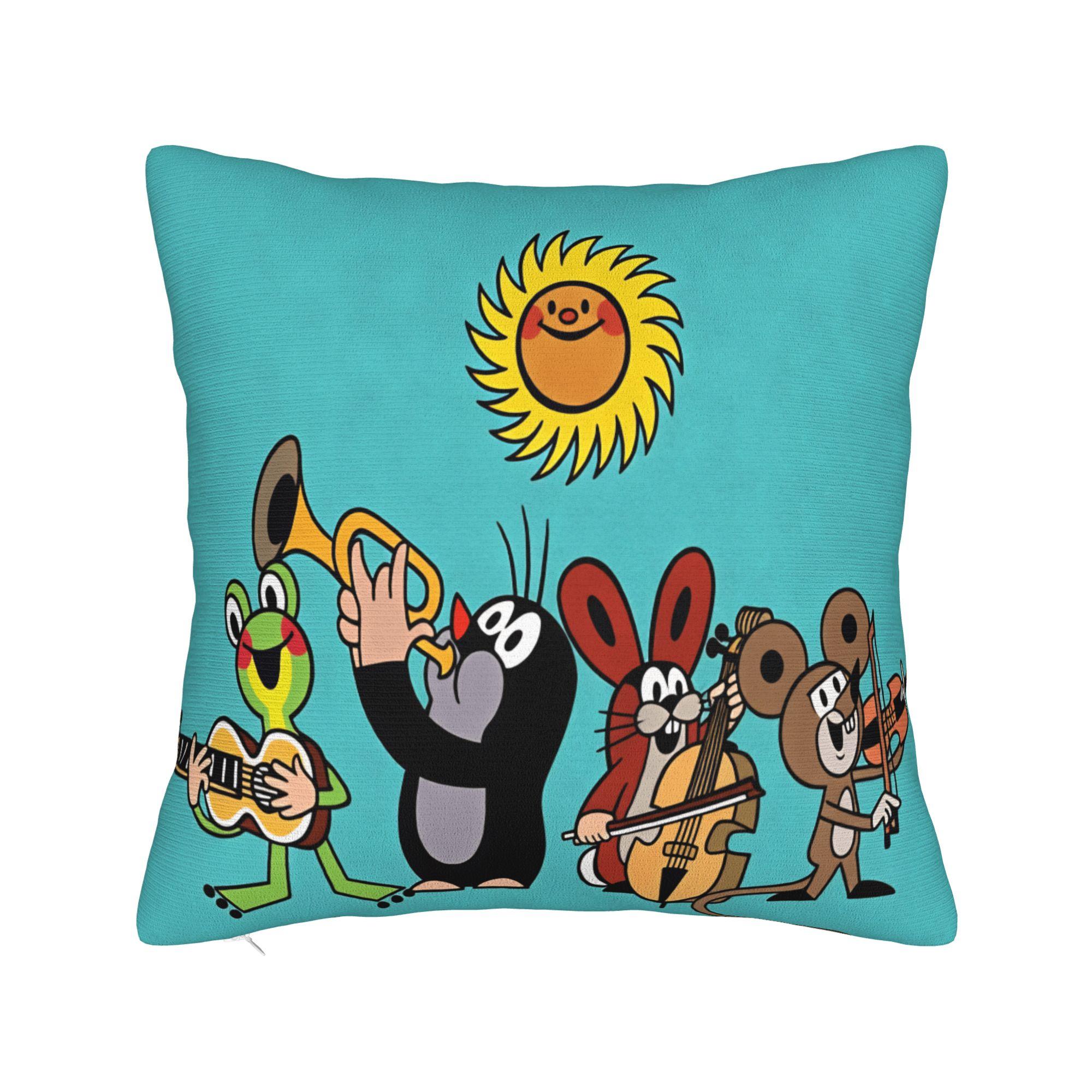 De Kleine Muis Krtek Kussensloop Zachte Kussensloop Retro Trendy Kussensloop Voor Stoel Bank Huisdecoratie 30x50cm