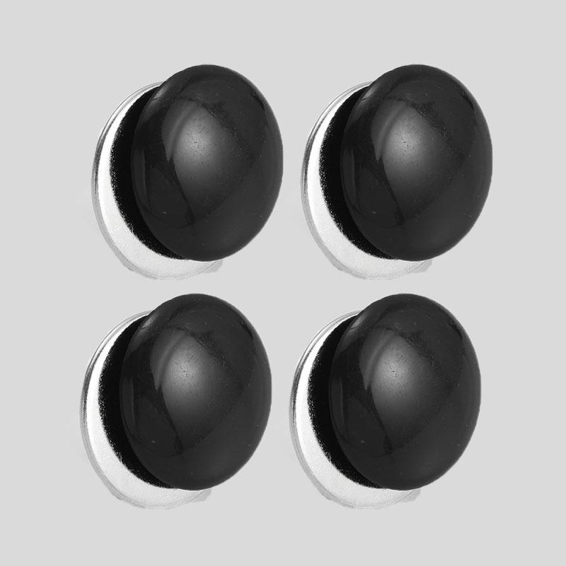 

4 шт. Магнитные утяжелители для шторки для душа, Силиконовые утяжелители для вкладыша шторки для душа, устойчивые к ржавчине, Тяжелые уличные утяжелители для скатерти, драпировки, чёрный