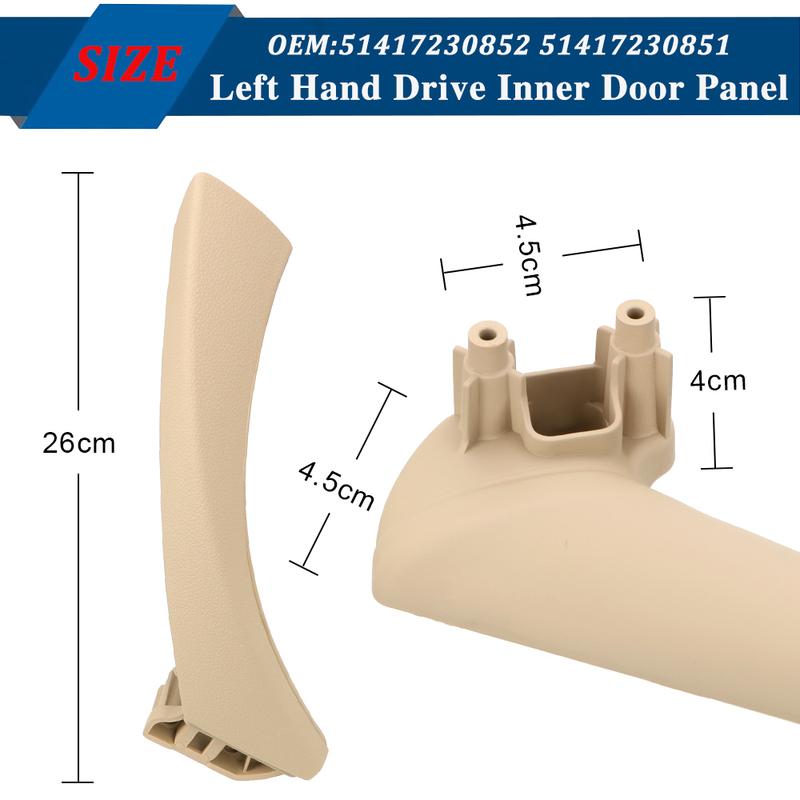 Car Interior Door Handles Part Inner Doors Panel Handle Bar Pull Trim Cover For BMW 3series E90 E91 316 318 320 325 328 330 I7T8