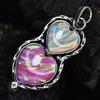 Natural Opal Pendant 41 ct 925 Sterling Silver Gemstone Fancy Heart October Birthday Birthstone