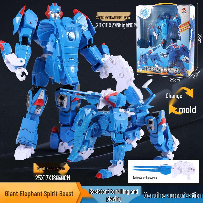 Kirin King Transforming Mecha Car: Large-Scale Educational Robot Toy for Kids