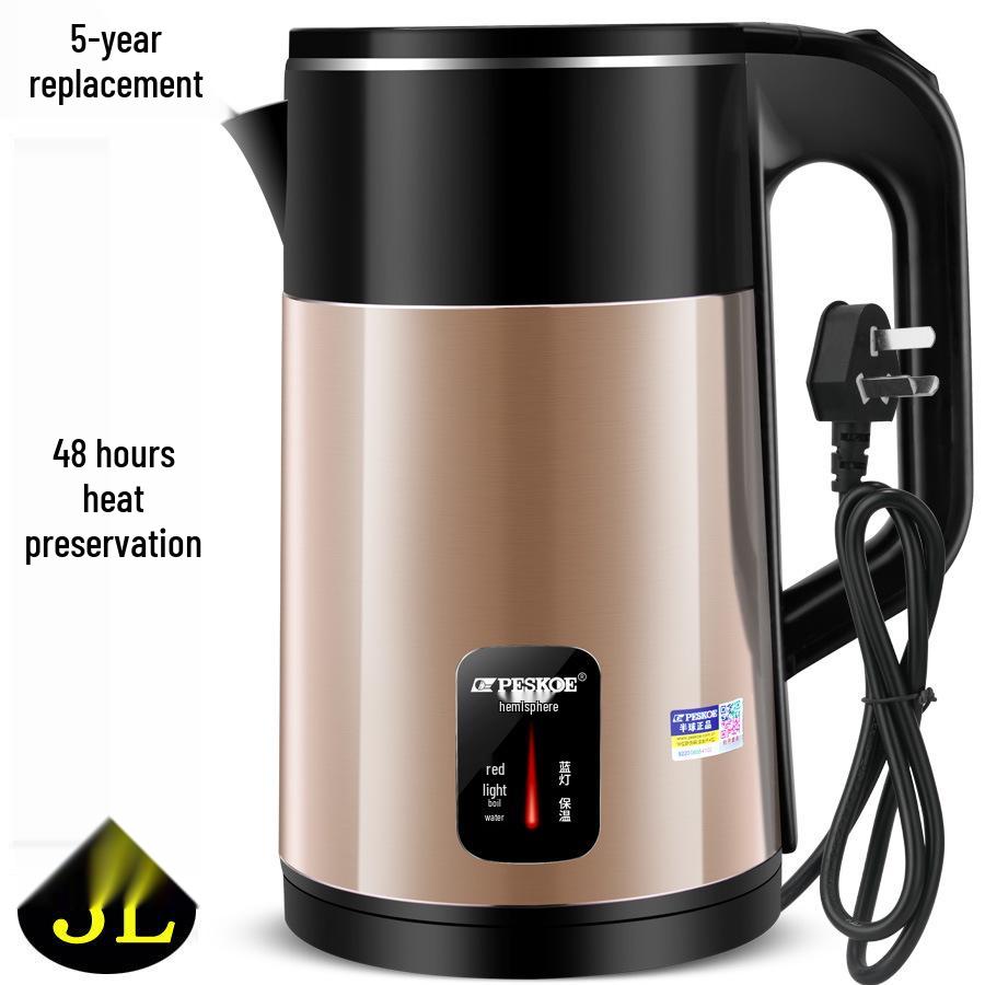 Positive Hemisphere Stainless Steel Electric Kettle: Auto-Off, Thermal Insulation, Household Electric Water Boiler