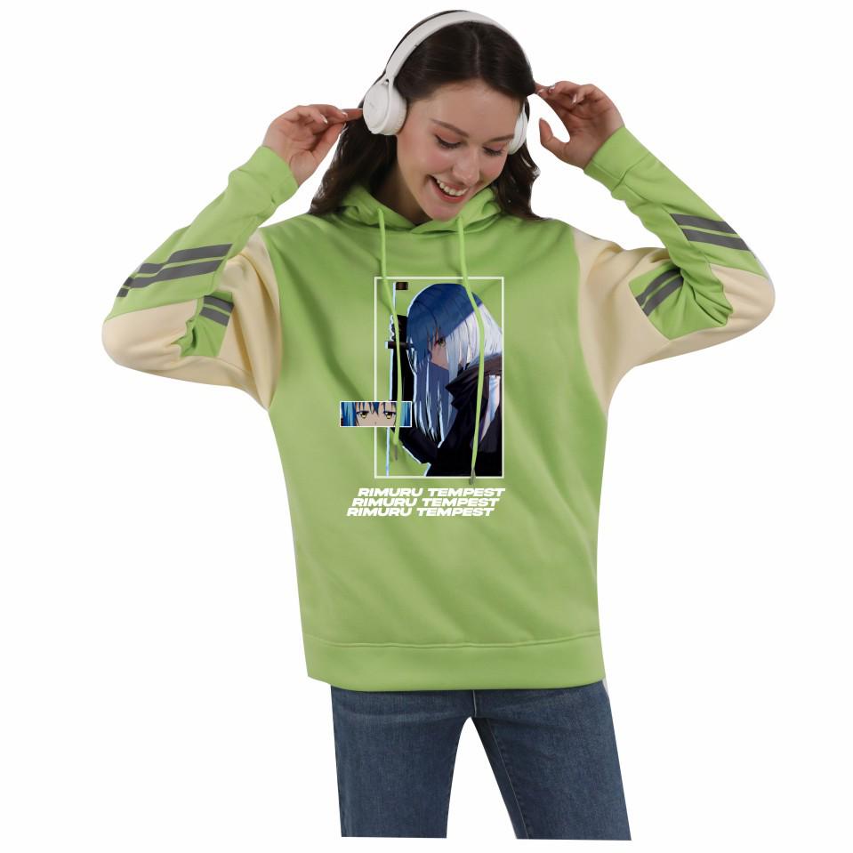 Reincarnated as a Slime Hoodie - Unisex Autumn/Winter Fleece Color Block Design