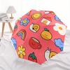 1pc Cute Cartoon Icons Automatic Open/Close Umbrella, Portable Folding umbrella for Everyday Use yy250826050