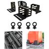 4 Pieces Corner Bracket Steel Stable Professional Easy Installation Luggage Carrier Buckle Clip