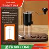 Portable Hand-Crank Coffee Grinder with Foldable Storage for Small Households