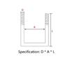 304 Stainless Steel M6 M8 M10 M12 Square Bolt U-screw Square Clamp Square Pipe Clamps Right Angle Bolt With Baffle