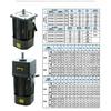 250W Mikro-Wechselstrommotor 110V 220V Einphasen-Asynchronmotor Getriebemotor 15mm Motorwelle 5-1400 U/min 50/60 Hz Für Verpackungsmaschine