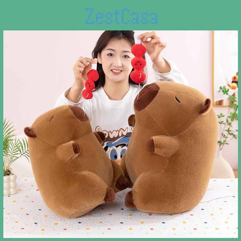 Sugared Stretchable Capybara Gourd Plush Toy Cute Fabric Doll Animal Birthday