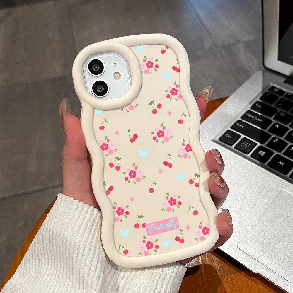 Big Wave Edge Soft silikonový materiál Macaron Pouzdro na telefon Nárazuvzdorné ochranné gumové pouzdro pro iPhone Samsung Huawei Honor Xiaomi Redmi OnePlus Moto