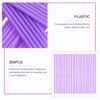 200 Pcs Plastic Straws Disposable Flat Mouth and Straight Drinking Straws Smoothie Drink Straws for Wedding Birthday Party Favor