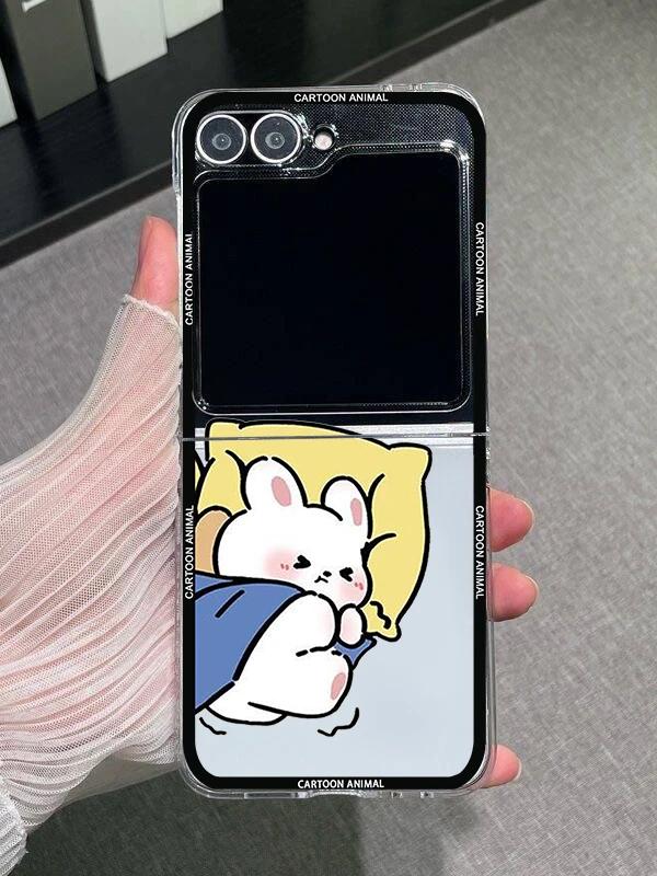 

Funda Cartoon Capybara Phone Case for Samsung Galaxy Z Flip 6 ZFlip 5 5G Transaprent Cover for Samsung ZFlip 4 Z Flip 3 7 Fundas Galaxy ZFlip 4